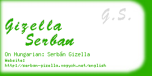 gizella serban business card